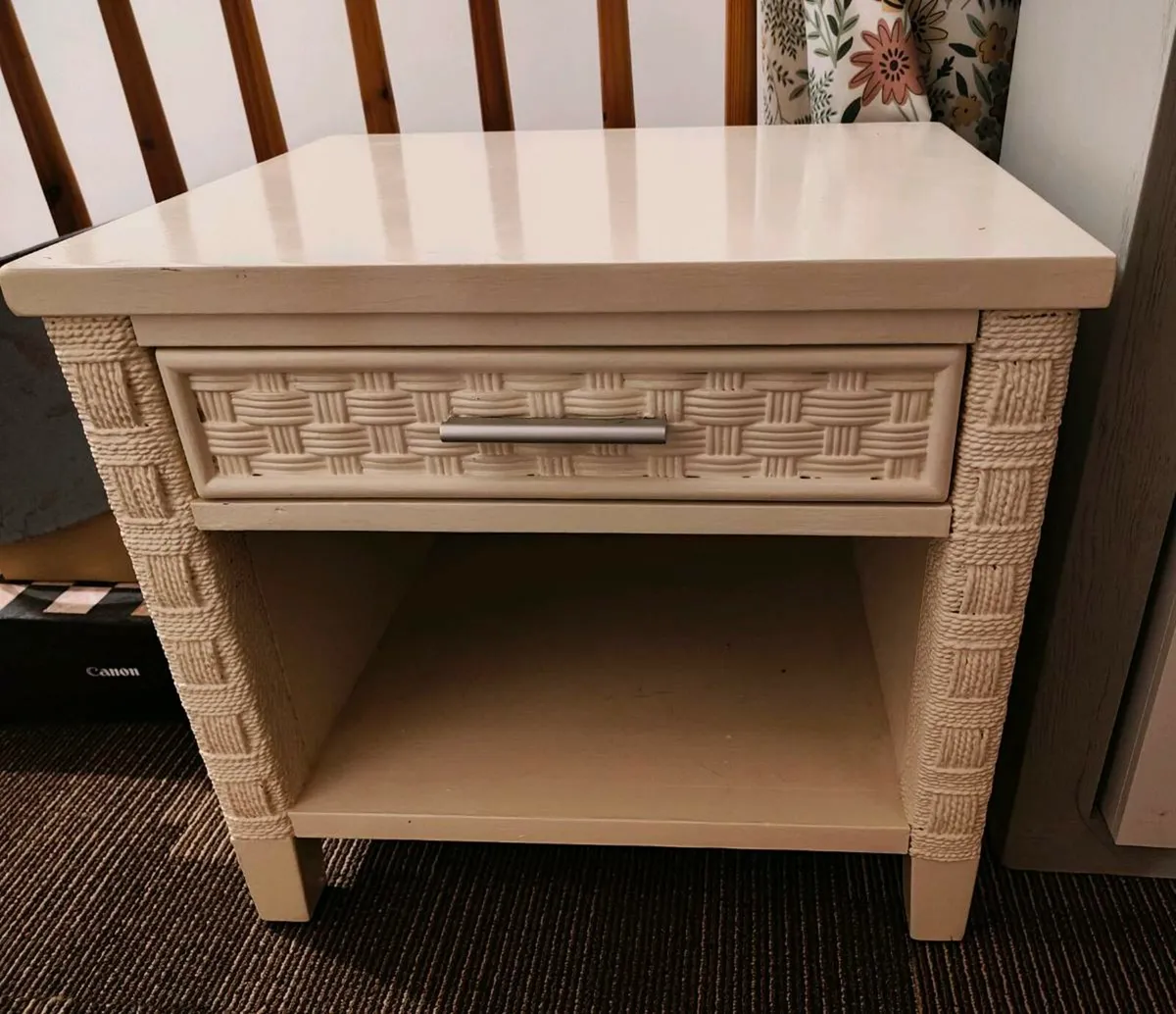 Boho style bedside table - Image 1