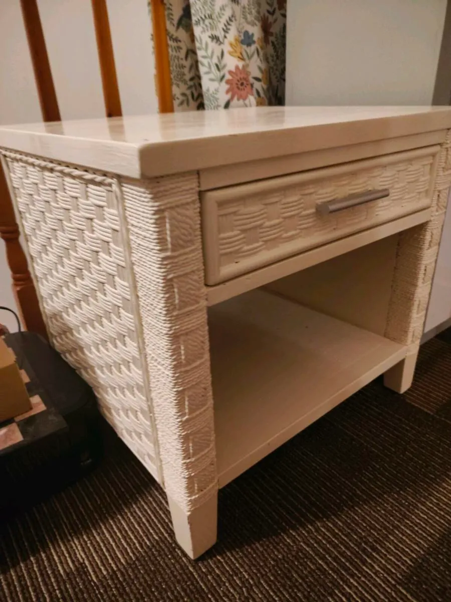 Boho style bedside table - Image 4