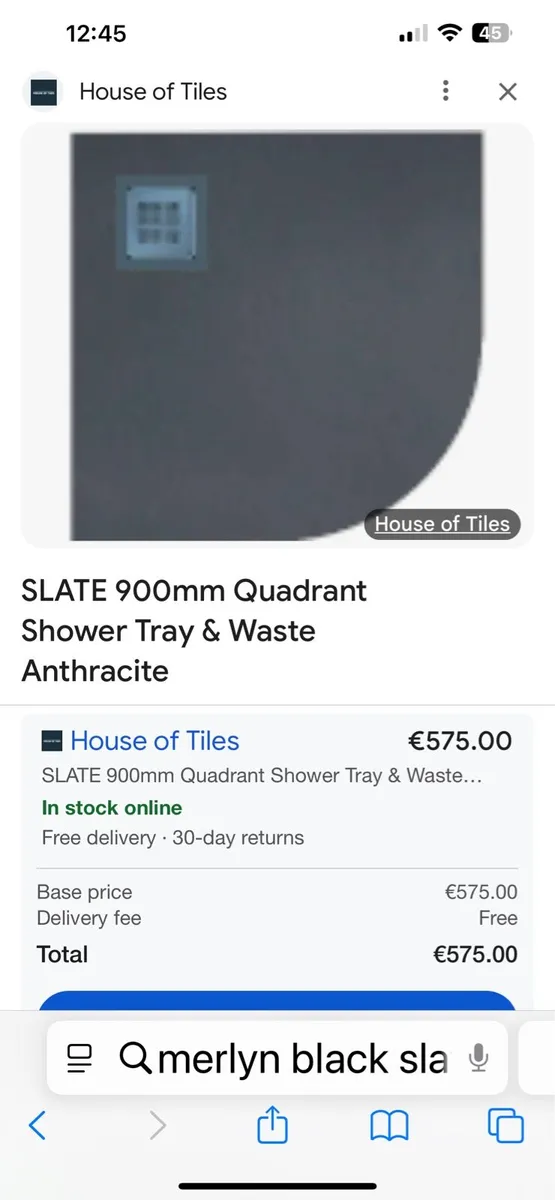 New black shower tray - Image 2