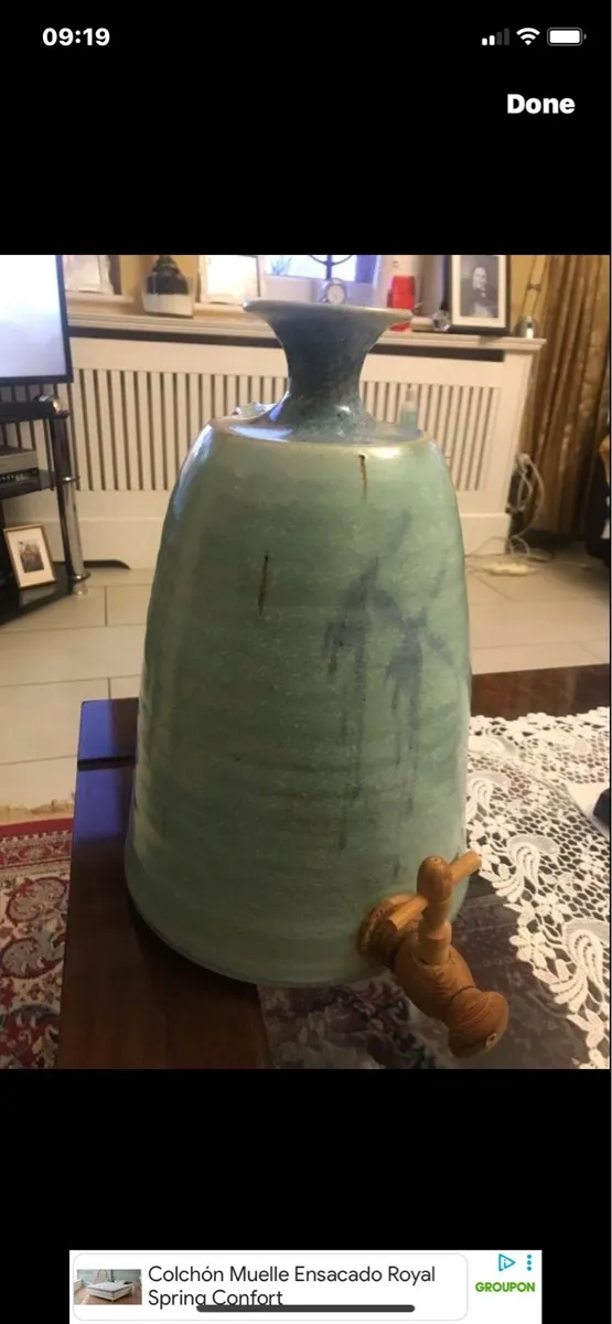 Rare Vintage Large Louis Mulcahy Cider Jar - Image 1