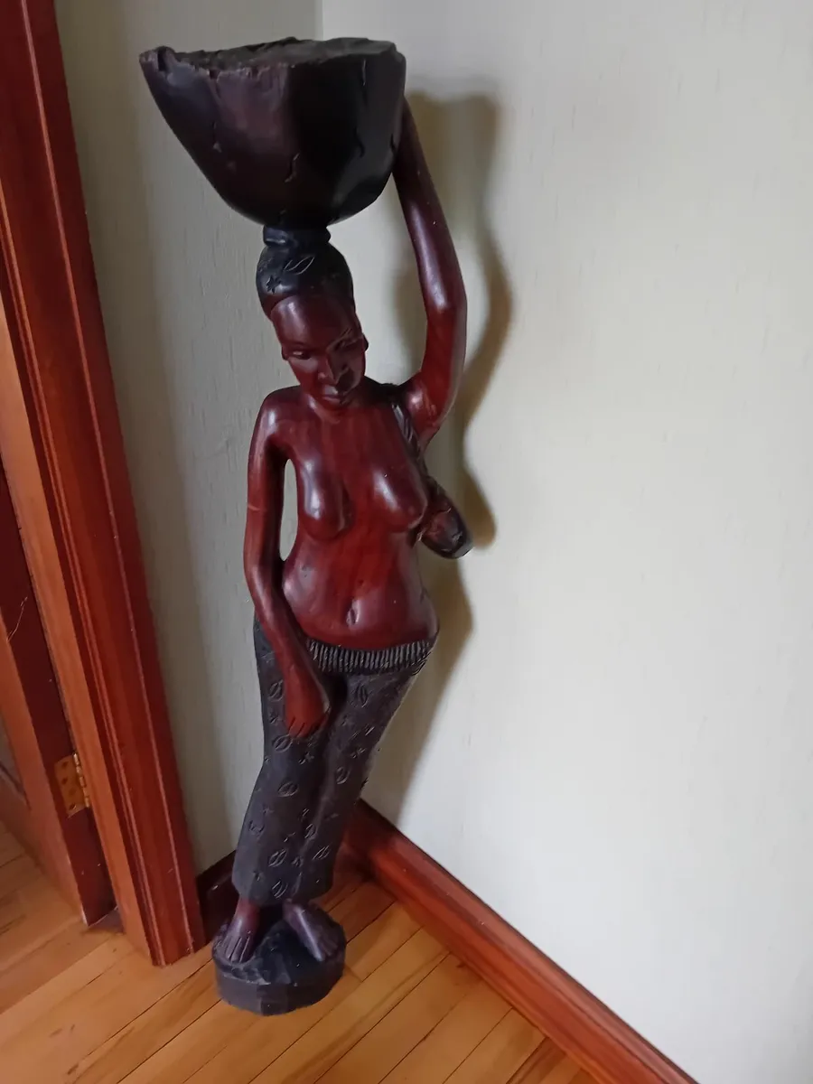 Large wooden statue