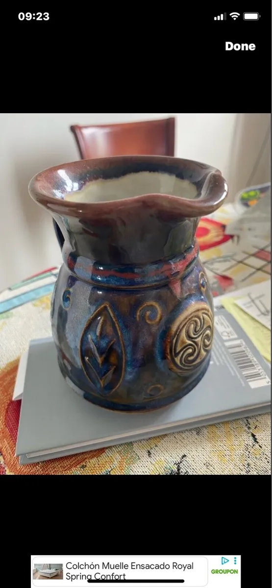 Colm De Ris Celtic Pottery Jug - Image 4