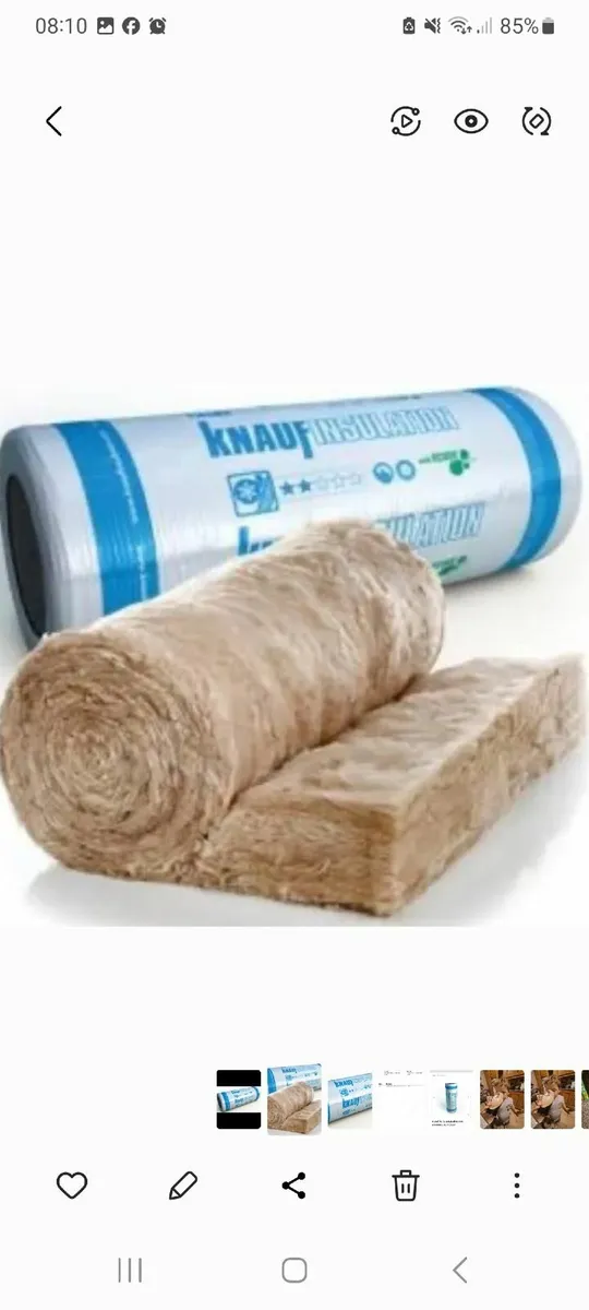 Attic Insulation - Knauf Earthwool - 12 Rolls - Image 2