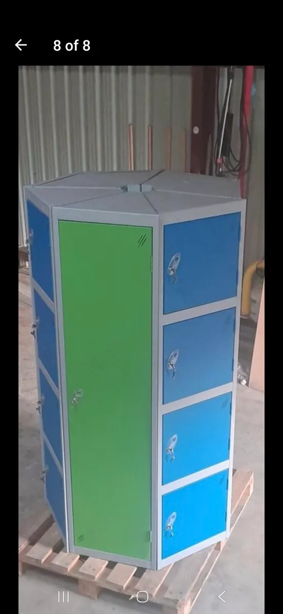 Lockers Multi-Compartment Metal Locker Tower - Image 1