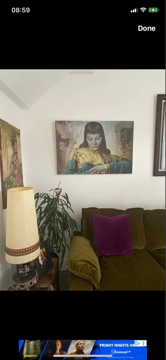 Framed Print on Canvas 90 x 65 cm - Image 1