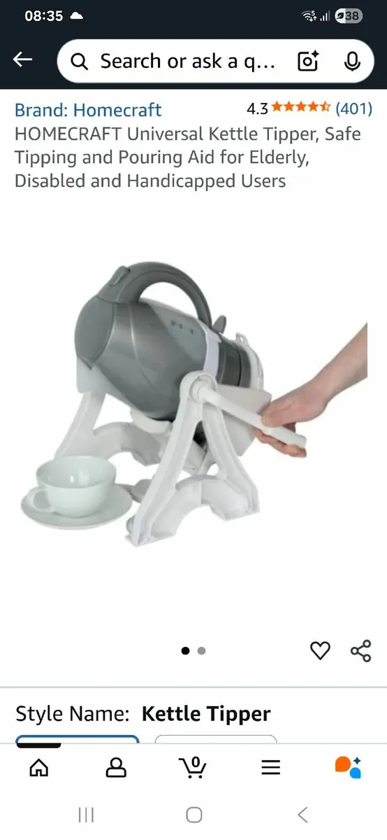 A universal safety  kettle tipper - Image 1