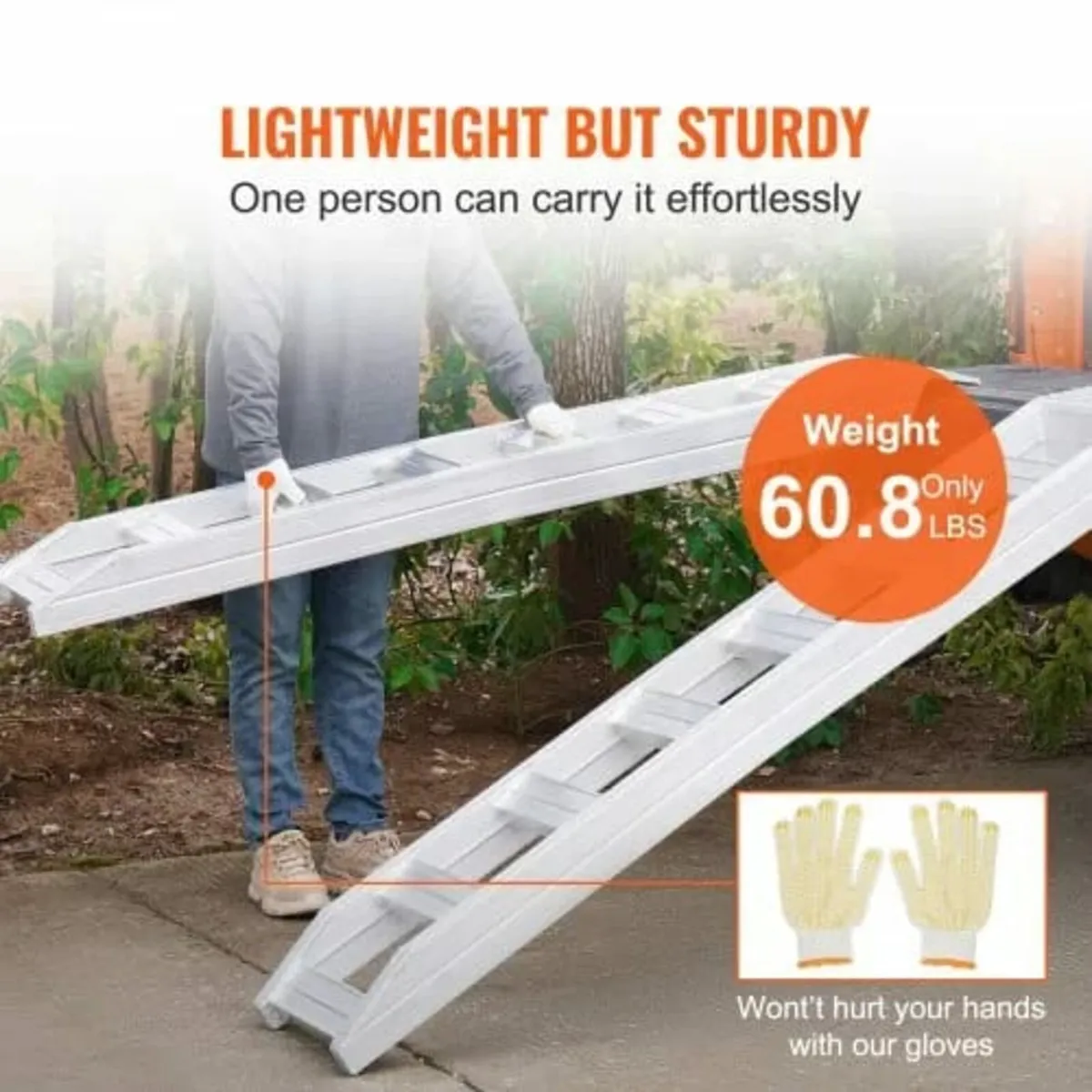 Aluminum Ramps, 8810 lbs, Heavy-duty Ramps with To - Image 2
