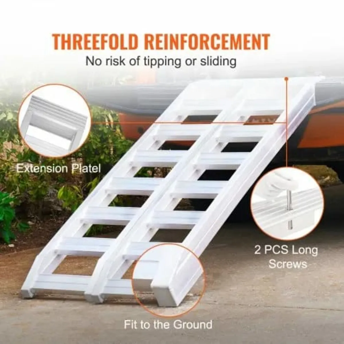 Aluminum Ramps, 8810 lbs, Heavy-duty Ramps with To - Image 4