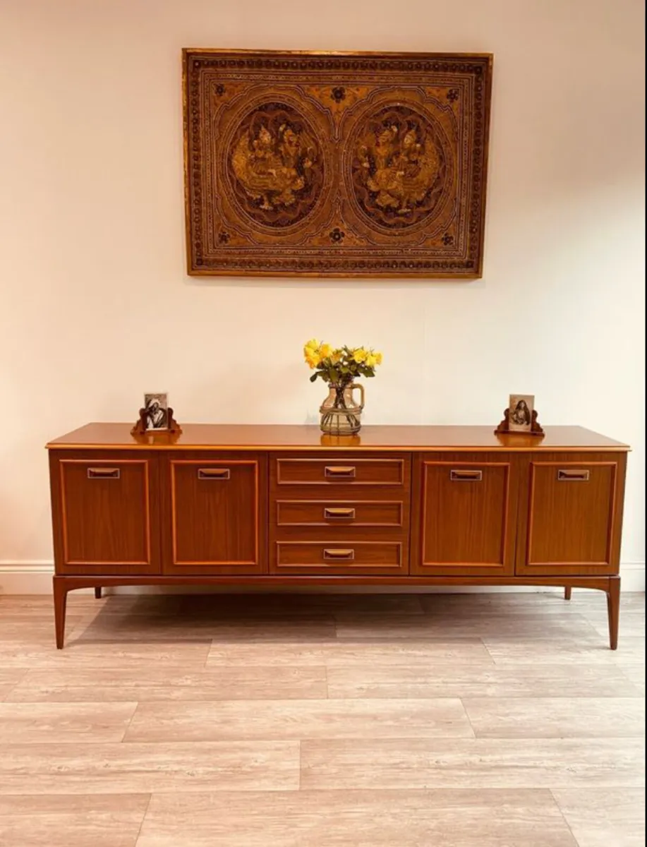 Large Mid Century Sideboard Drinks Cabinet - Image 1