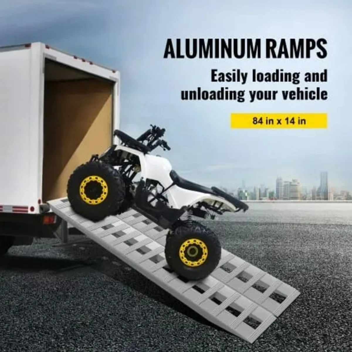 213.4 cm x 35.6 cm Aluminum Loading Ramps 2721.6 k - Image 2