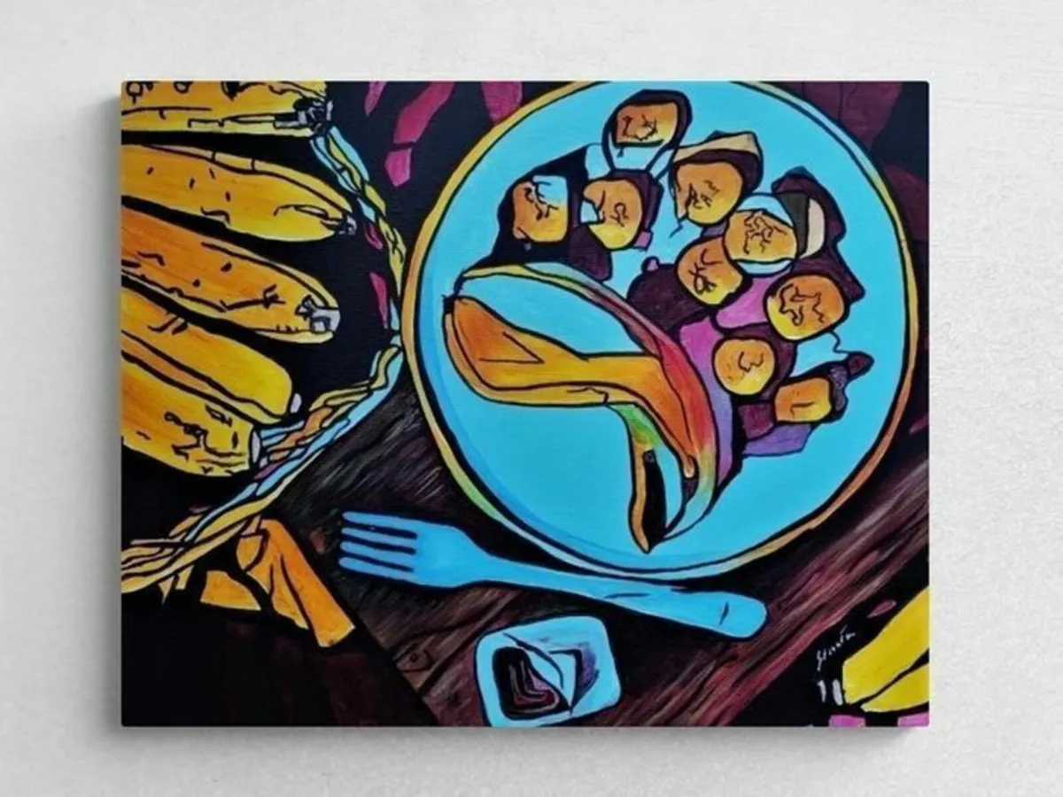 Original hand paint picture, painting by Strzala - Image 2