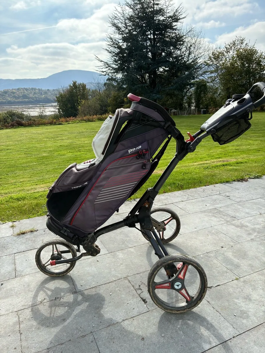 Ping bag & Mottocaddy trolley - Image 1