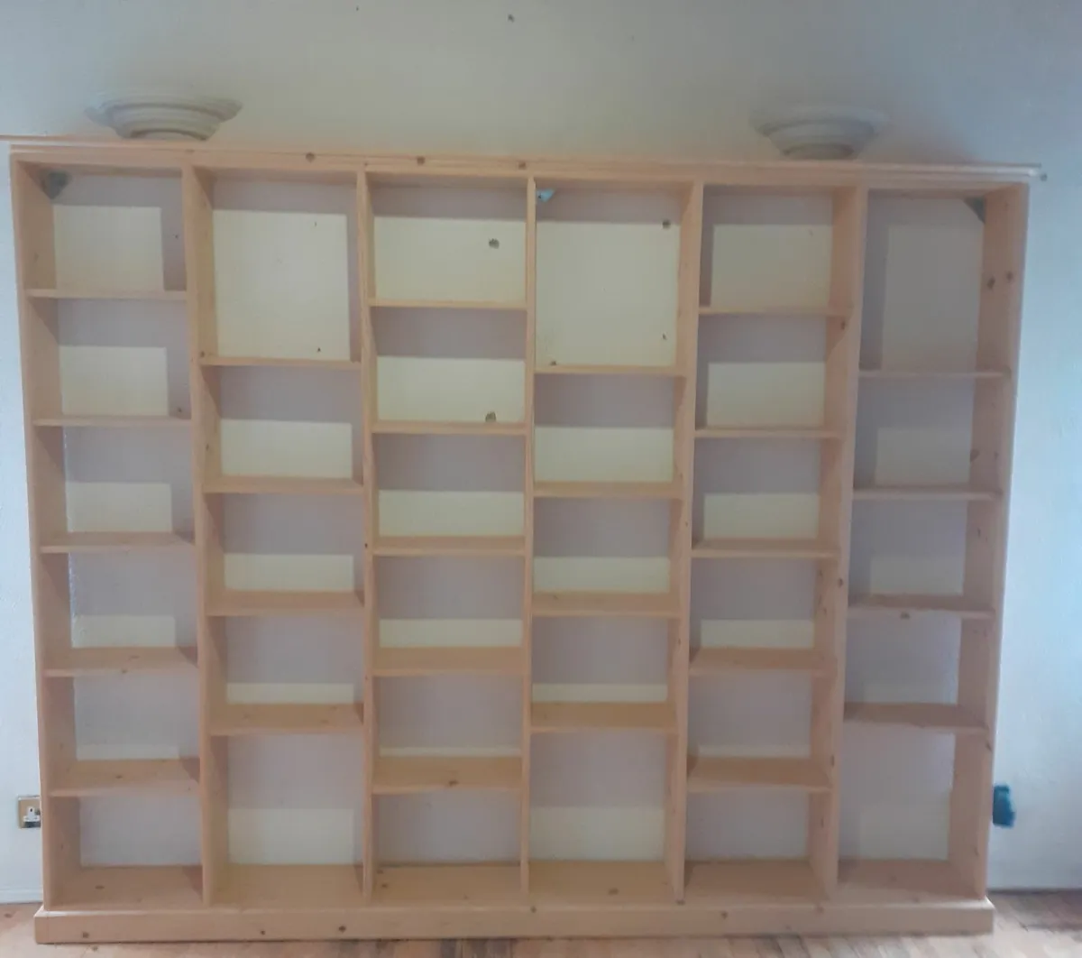 Bespoke White Deal  Shelving Unit - Image 1