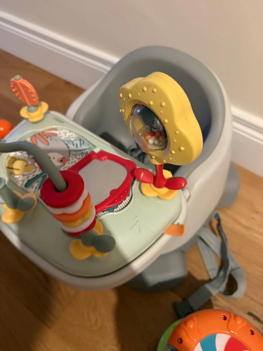 Baby booster seat & toys - Image 3