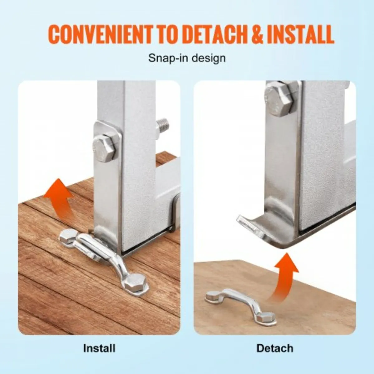 Ladder, Removable 4 Steps, 500 lbs Load Capacity, - Image 4
