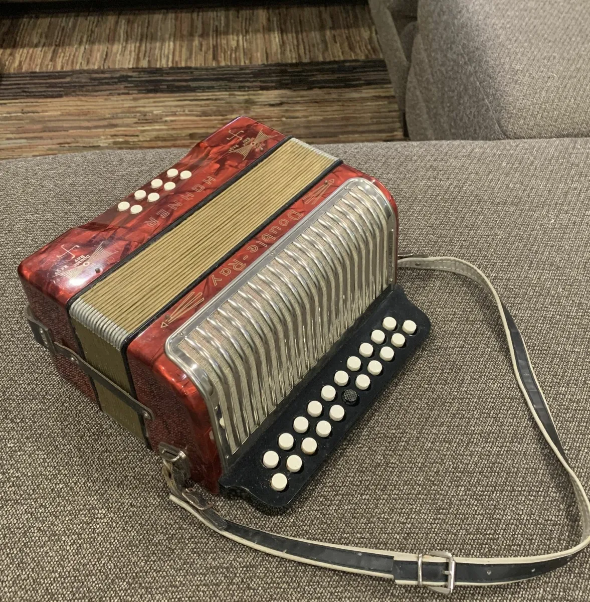 Vintage Hohner “Double Ray” Irish Button Accordion - Image 1