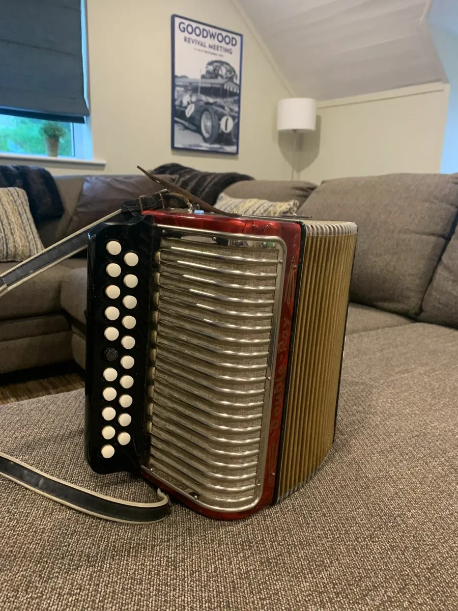 Vintage Hohner “Double Ray” Irish Button Accordion - Image 4
