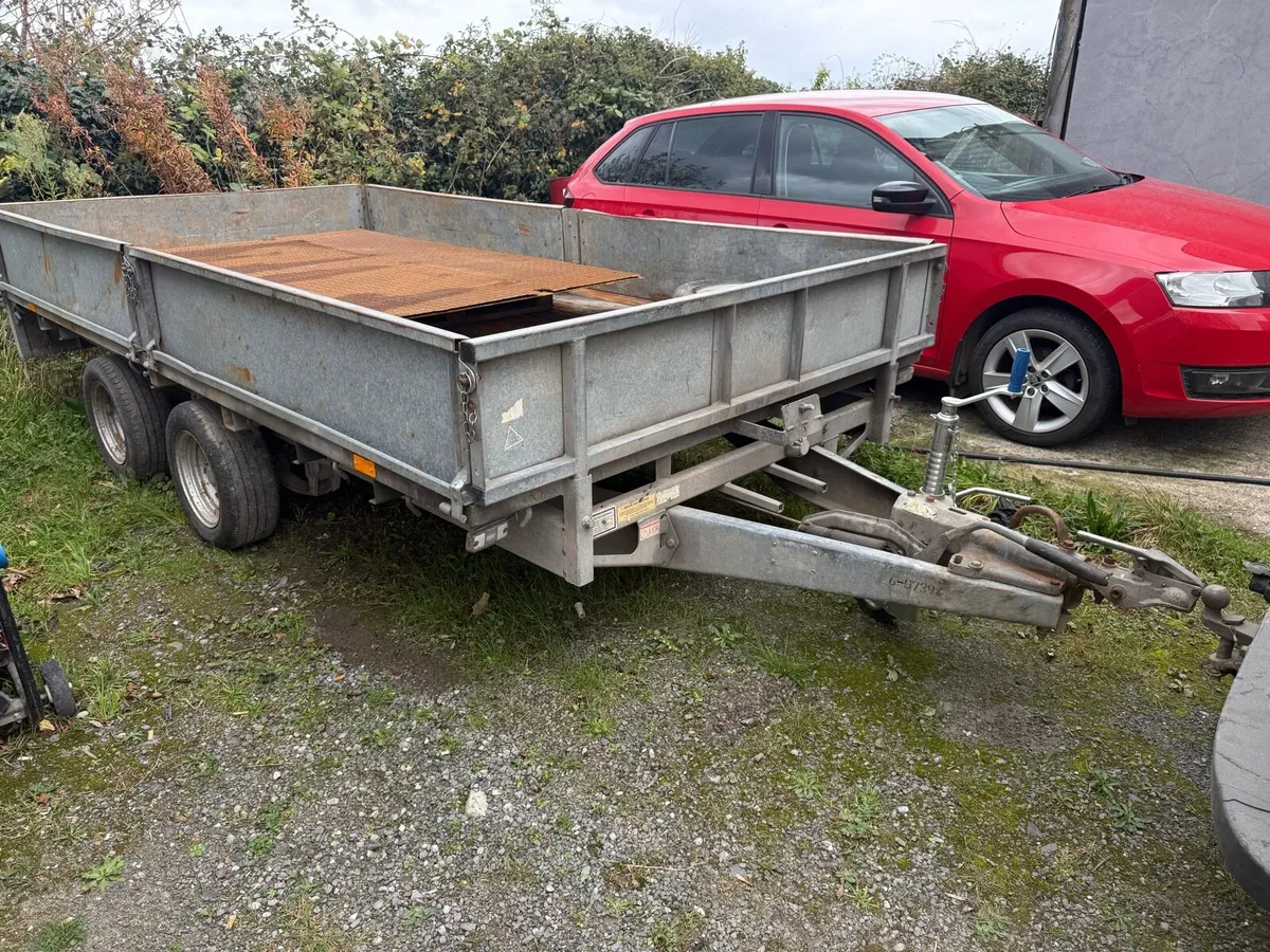 Ifor Williams 12ft 6’6 drop sides trailer - Image 1