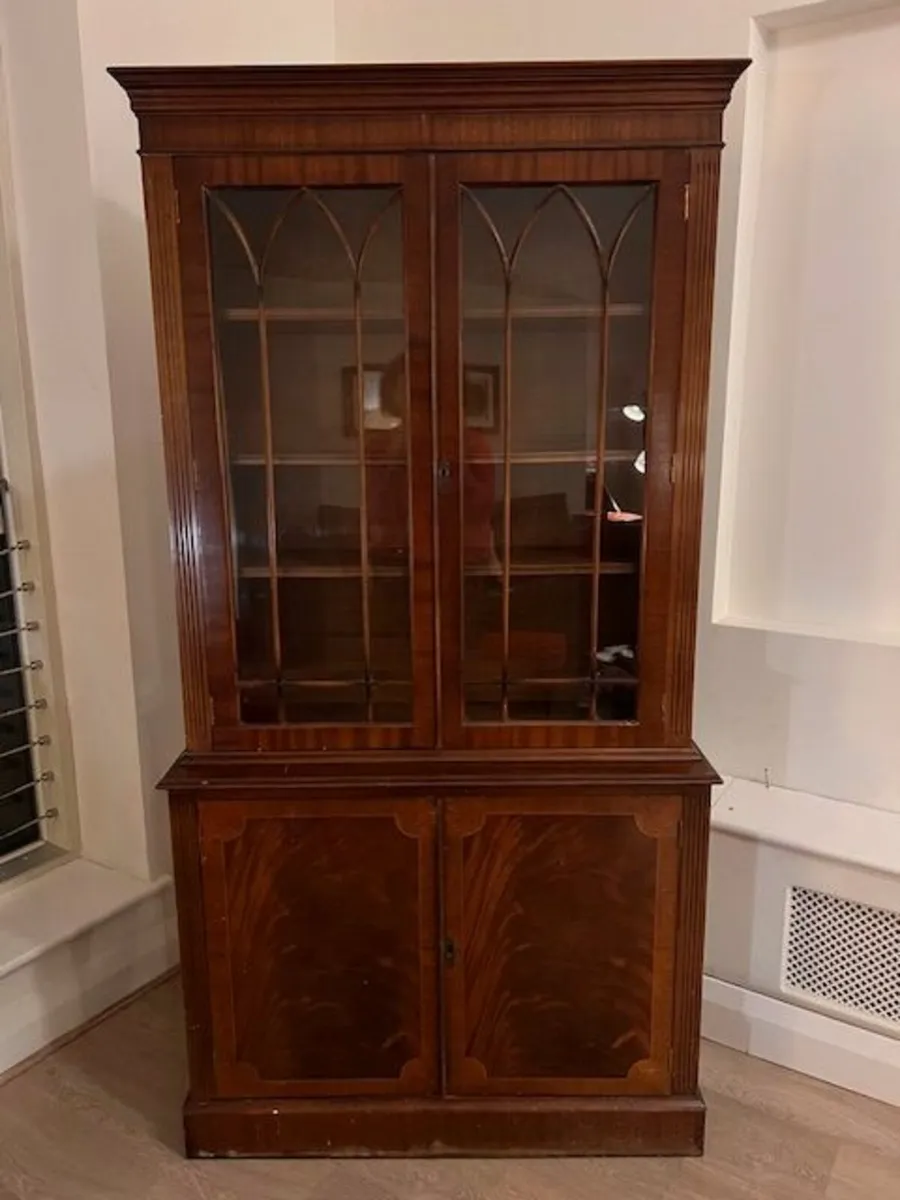 Compact Antique Display Cabinet - Image 1