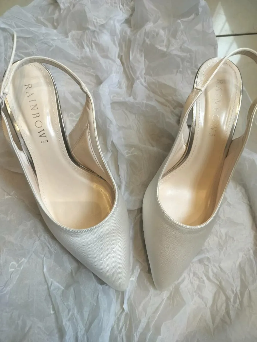 Rainbow Club - faith - wide fit bridal shoes - UK5 - Image 2