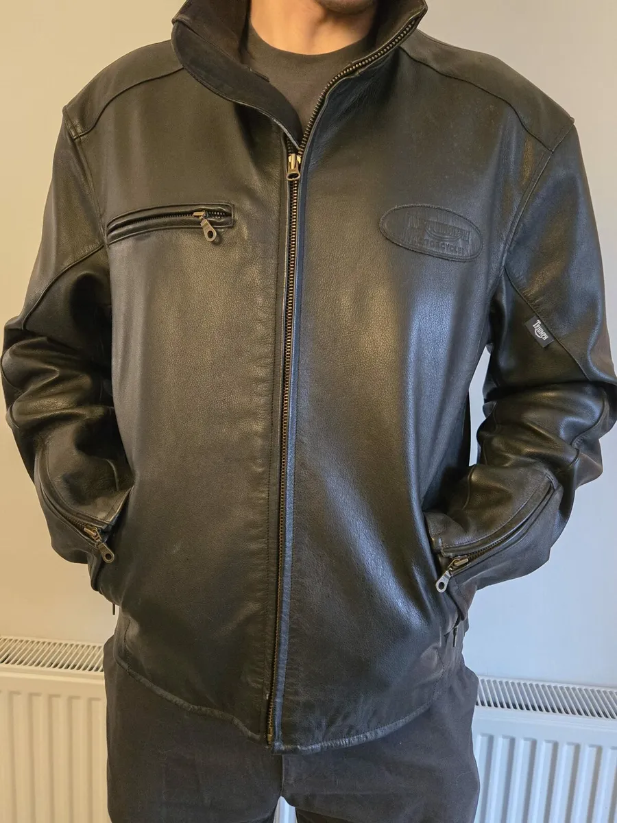 Triumph leather motorcycle jacket L - Image 1