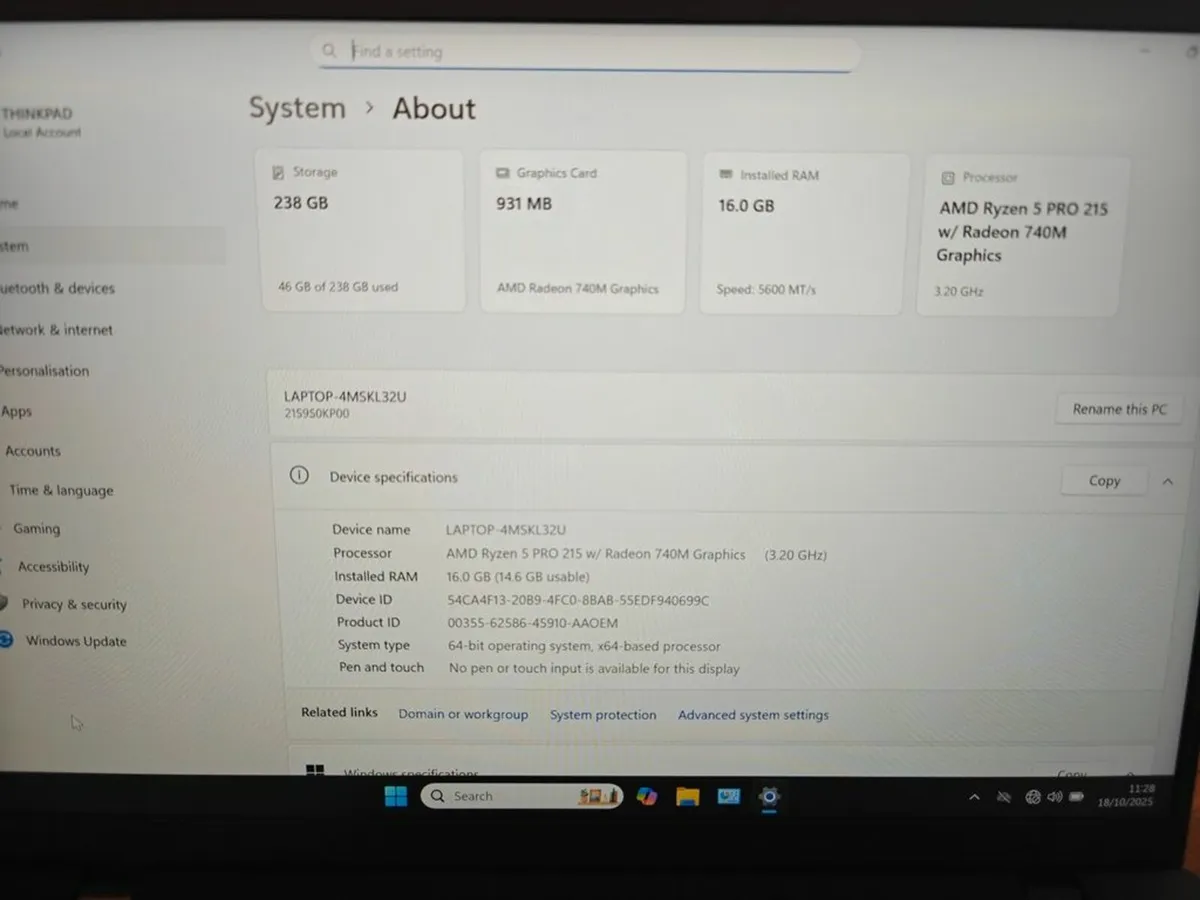 New Lenovo ThinkPad L14 Gen6 Laptop - Image 4