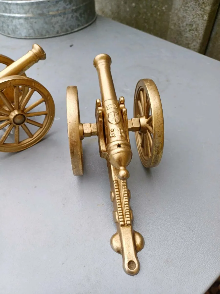 Vintage Brass Cannons - Image 3