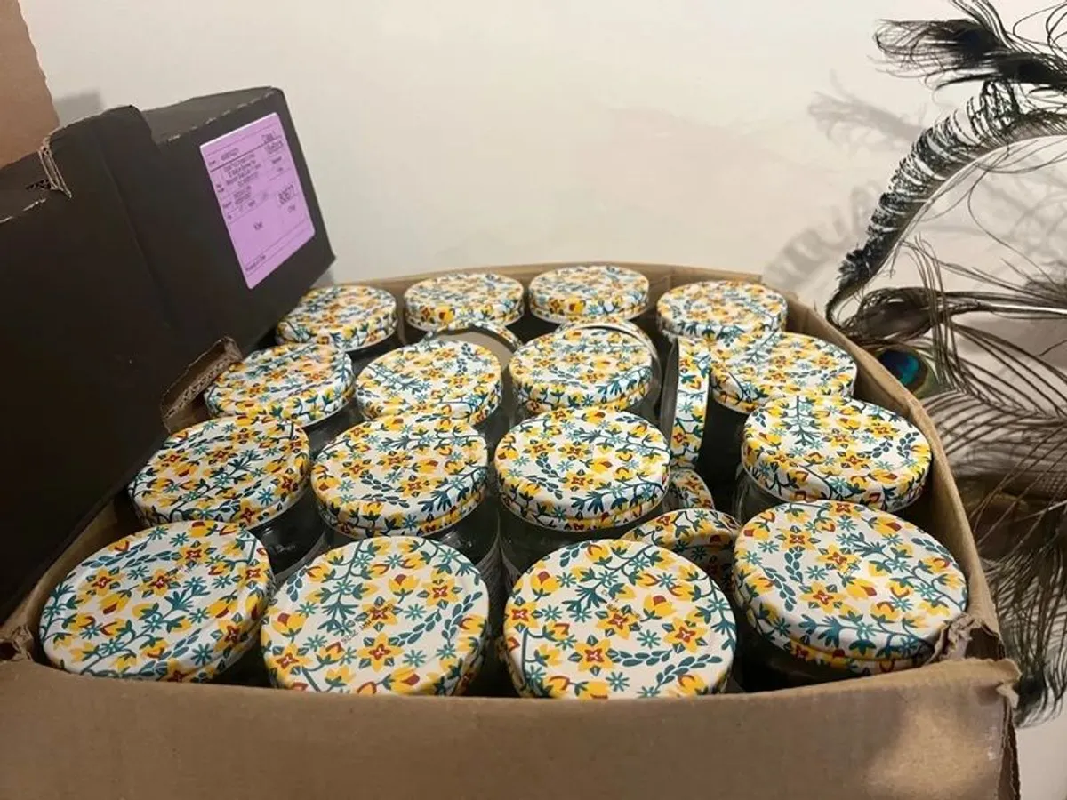 340g Jam Jars with Lids - Image 3