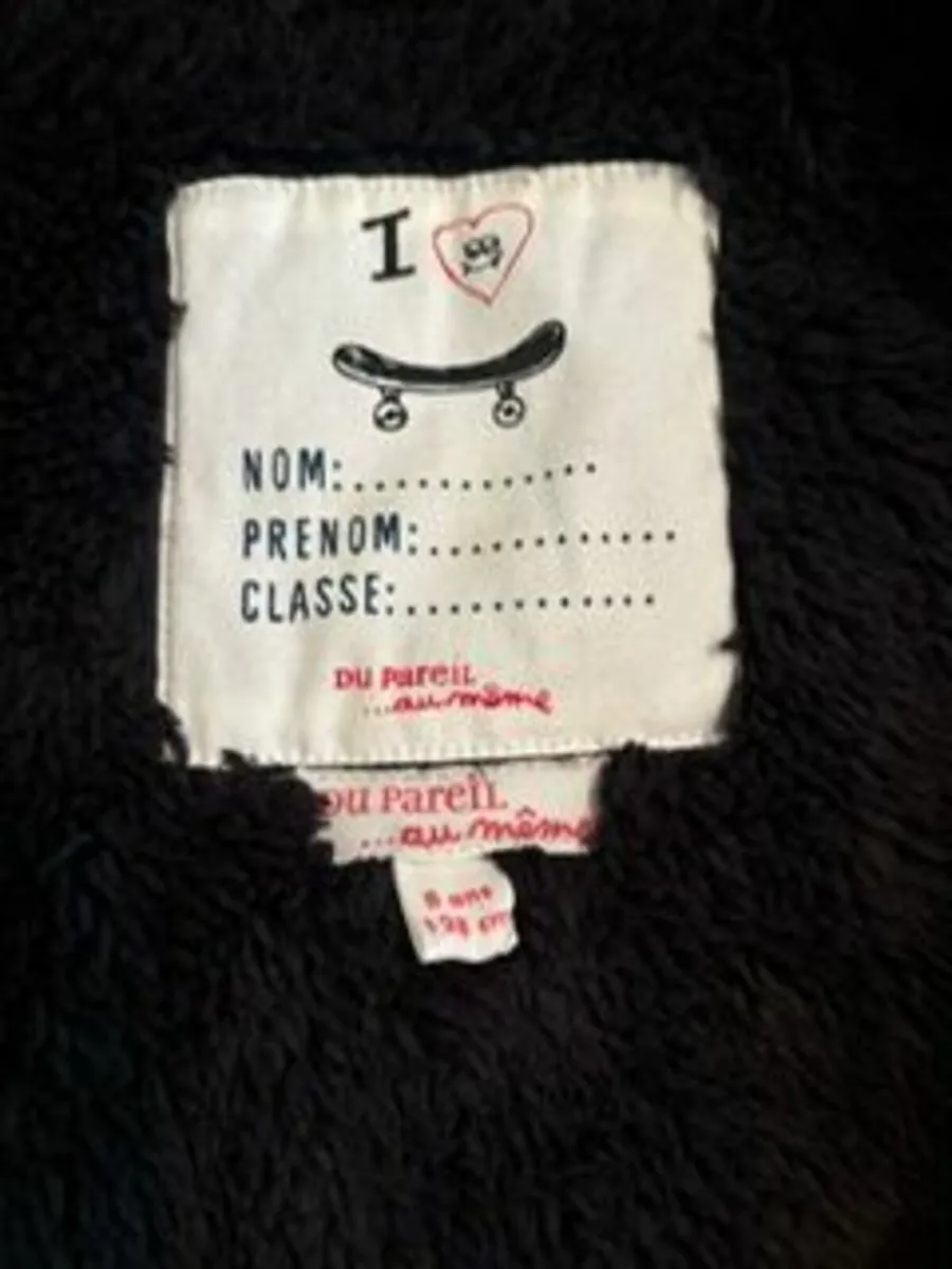 Du Pareil Au Meme Kids Winter Jacket age 8-9 - Image 4