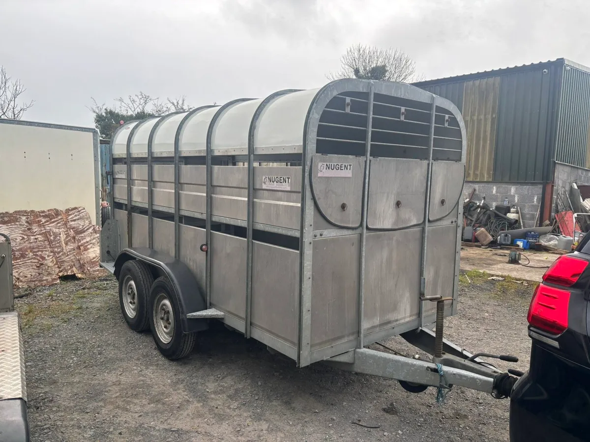 12x6 Nugent and 8x5 Nugent Livestock Trailers - Image 1