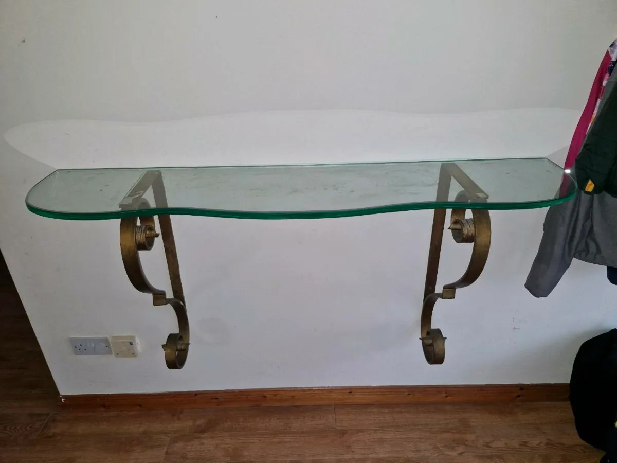 Glass hall table - Image 1