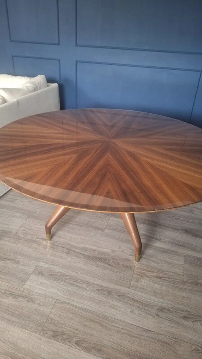 Solid Wood Round Dining Table - Image 1
