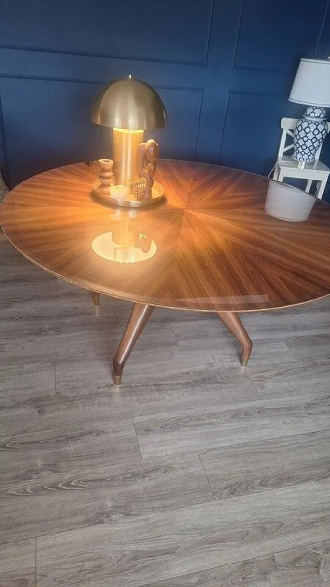 Solid Wood Round Dining Table - Image 4