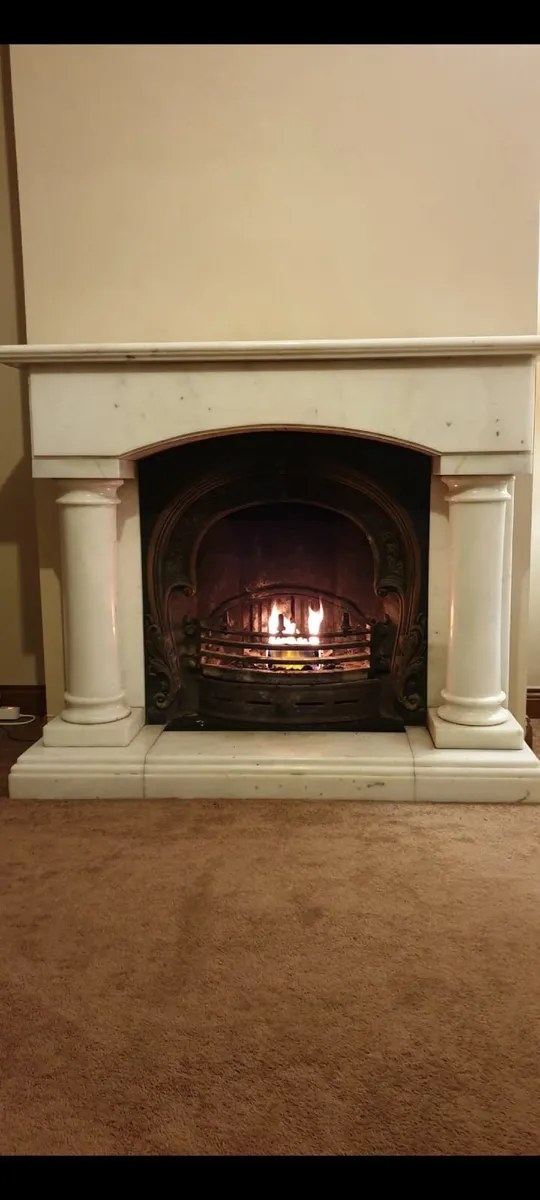 Marble fireplace