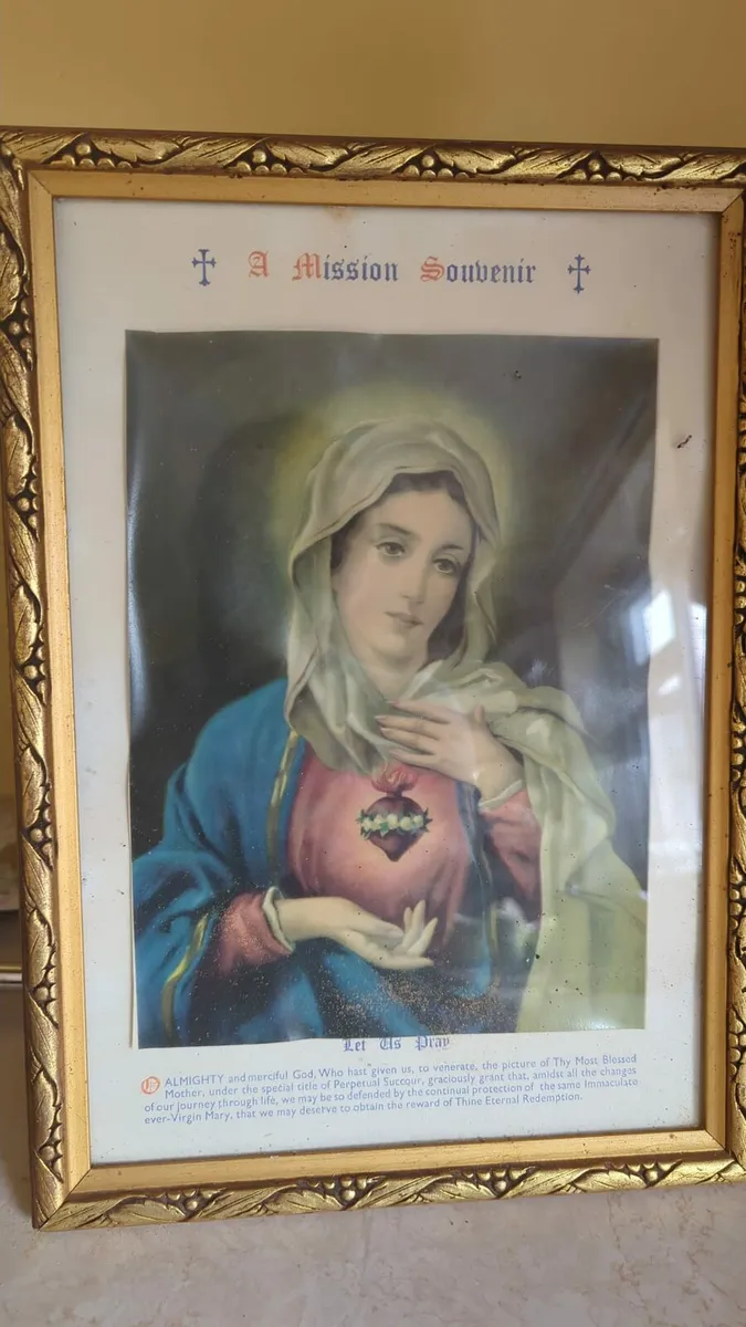 Sacred Heart framed picture