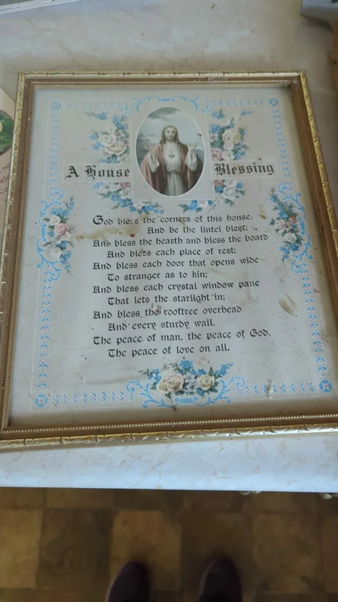 A house blessing framed picture