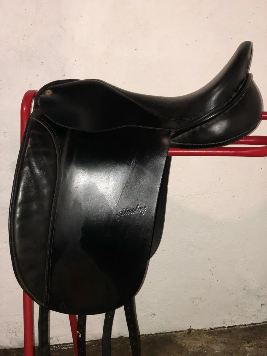 English leather dressage saddle - Ainsley - Image 1