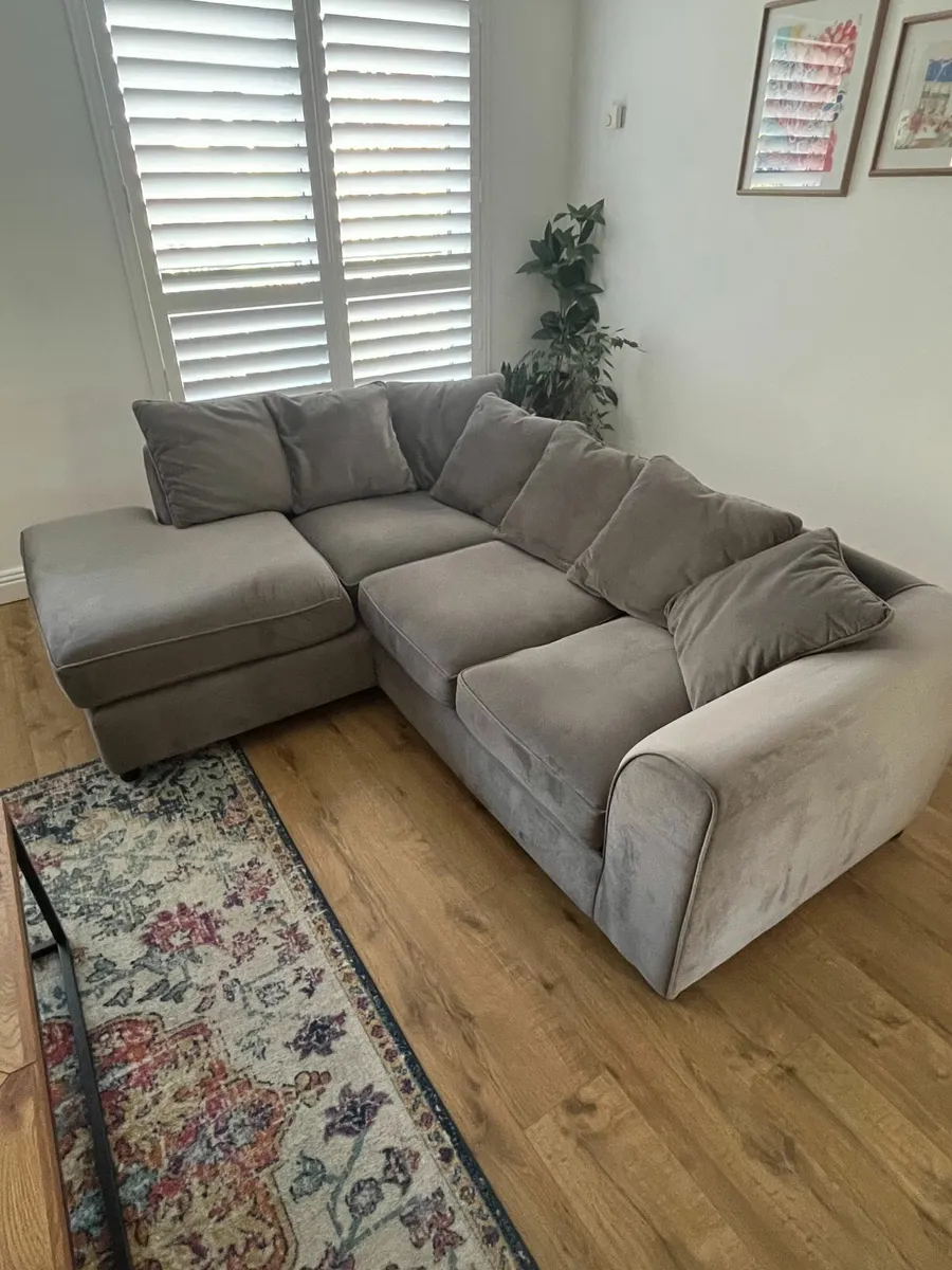 Left hand corner Sofa - light grey - Image 1