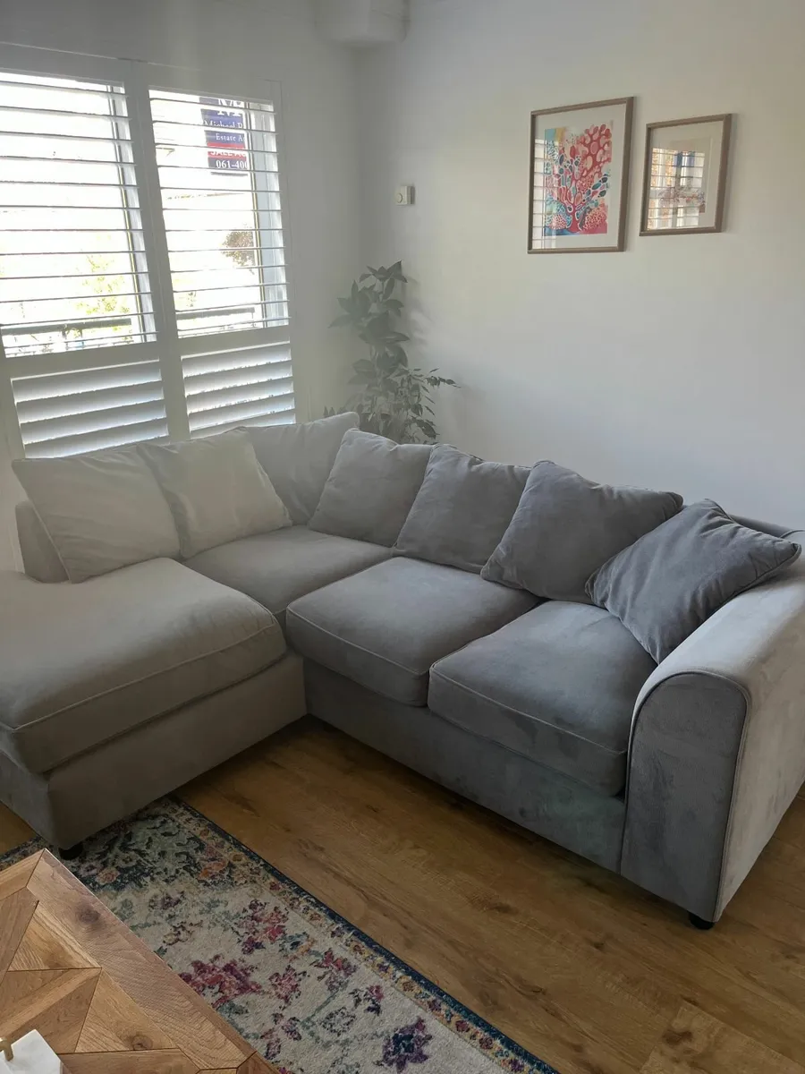Left hand corner Sofa - light grey - Image 4