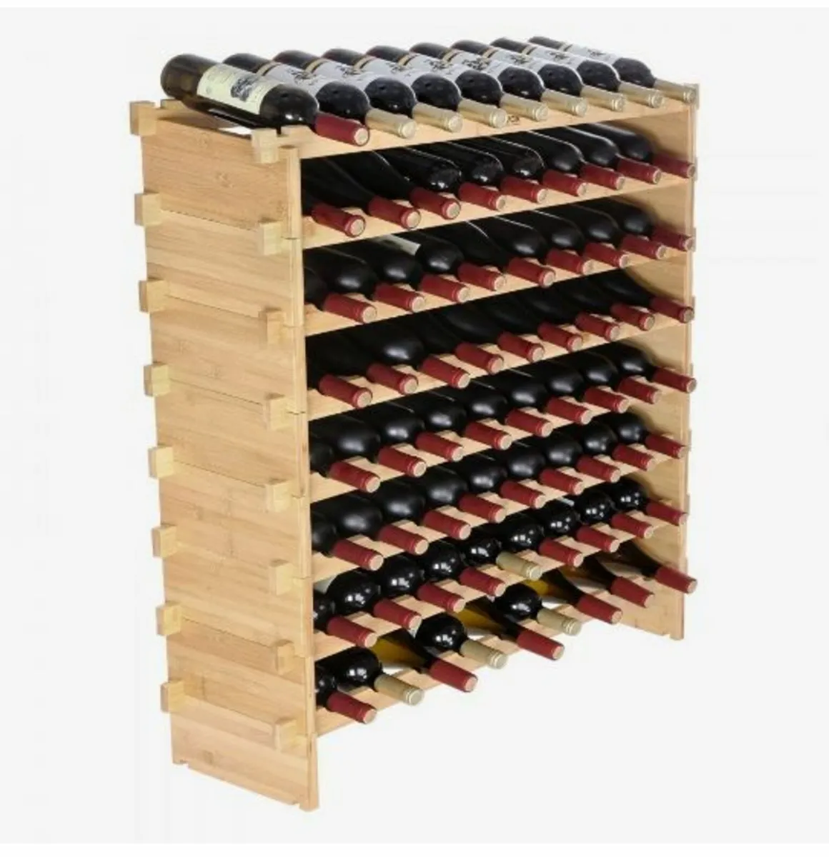 72 Bottle Stackable Modular Wine Rack - Image 1