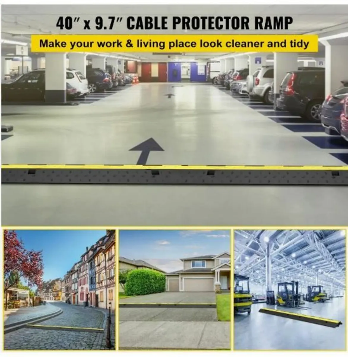 Cable Protector 101x24.5x5cm 3 Pack - Image 3
