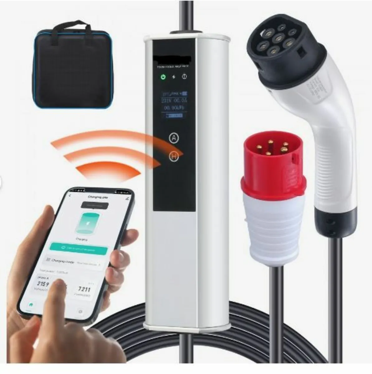 Portable EV Charger Type 2, 16A 3.68 kW/11 kW - Image 1