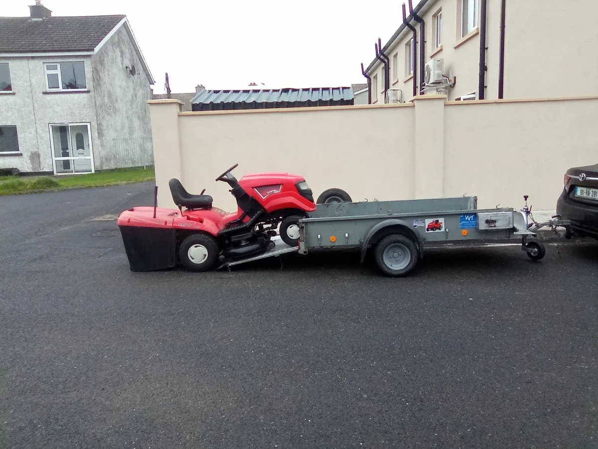 Ride on lawnmower + Car trailer - Image 2
