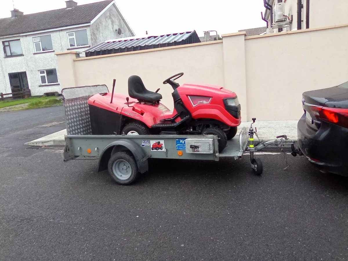 Ride on lawnmower + Car trailer - Image 1