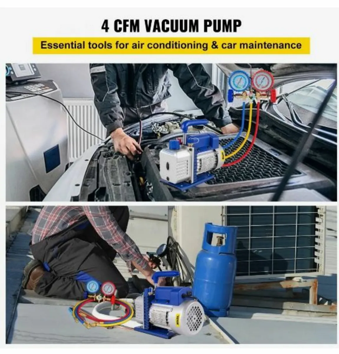 233 L/min(4CFM) 246W(1/3HP) Vacuum Pump - Image 2