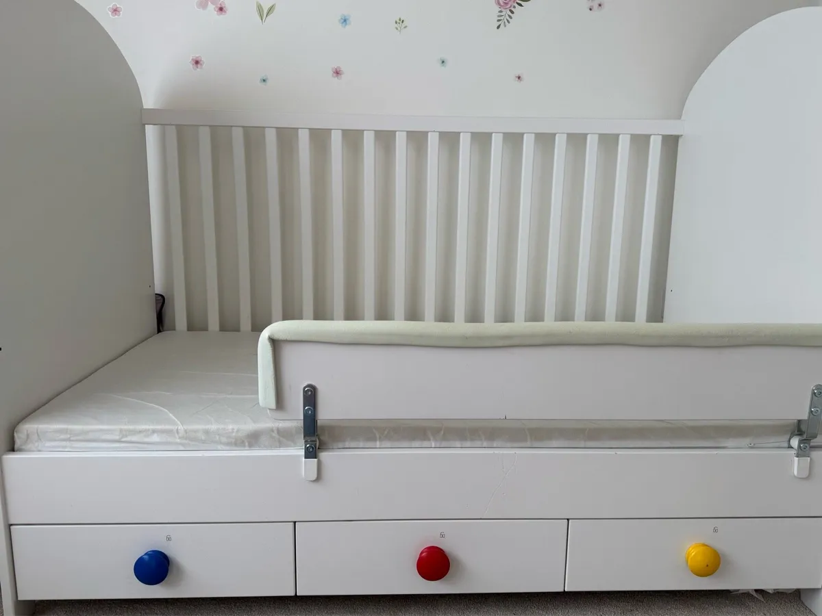 Cot bed with storage (IKEA) - Image 4