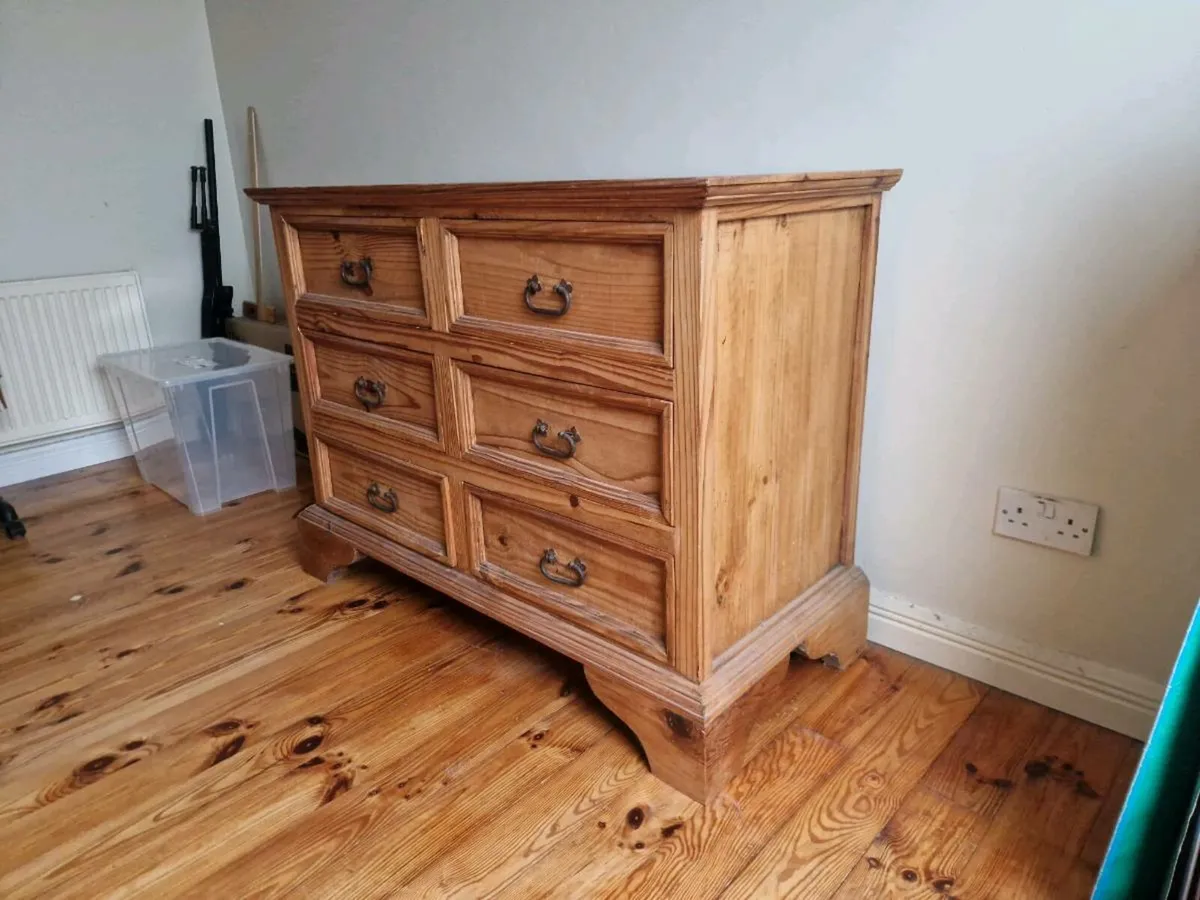 Solid Timber Chest of Drawers - Image 2