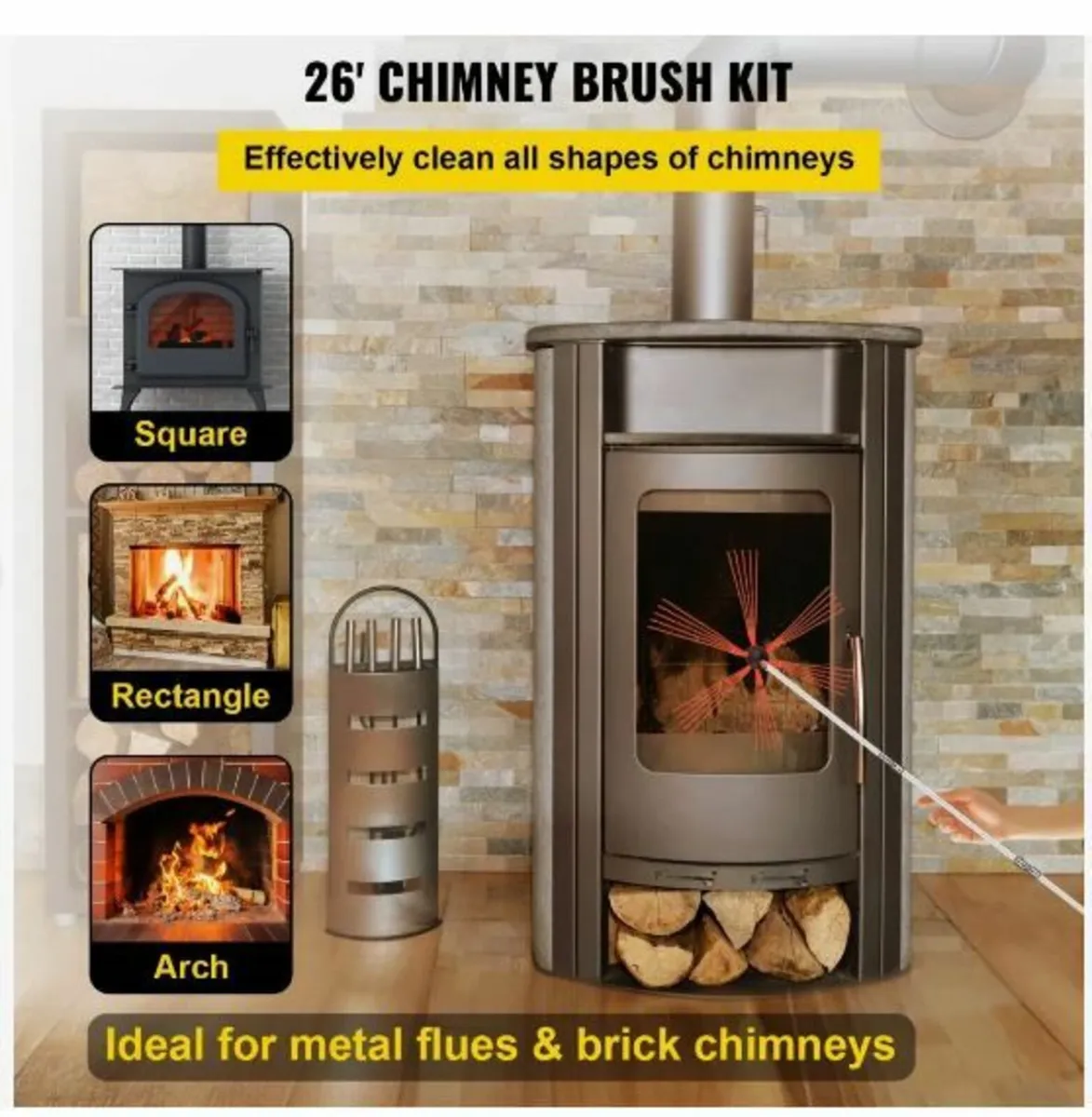 Flexible Chimney Cleaning Rods, 8 m - Image 3