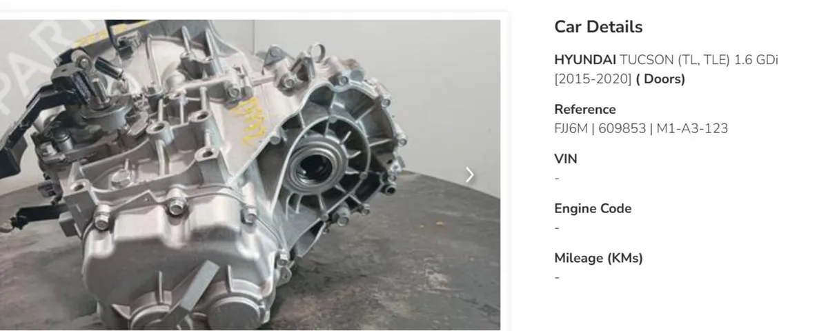 Gearbox Hyundai Tucson 1.6 GDI Petrol - Image 4