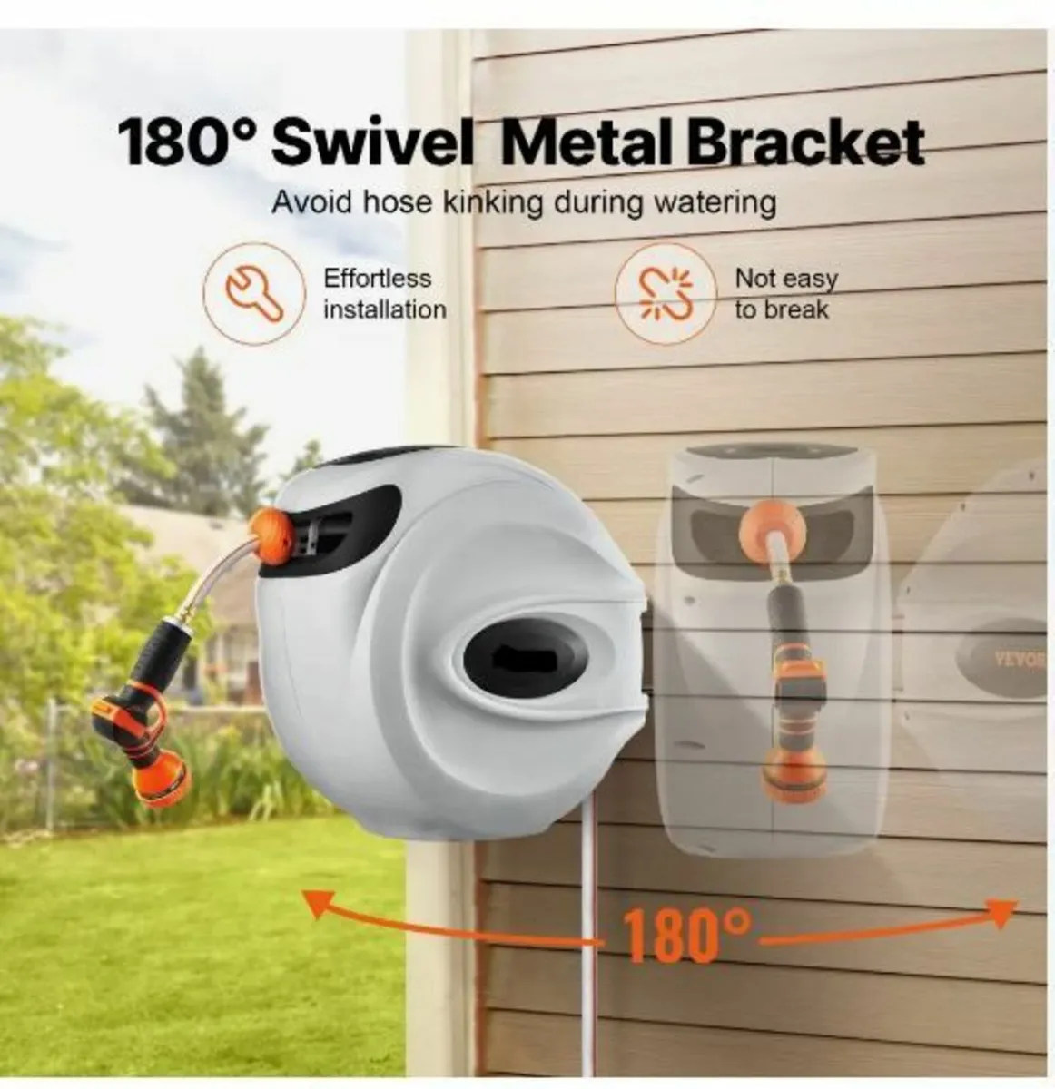 Retractable Garden Hose Reel - Image 3